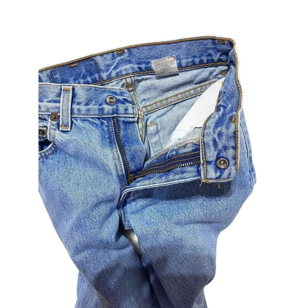 vintage Levi’s 550 relaxed fit regular kid sz 9  W‎ 24” L 22” Batwing